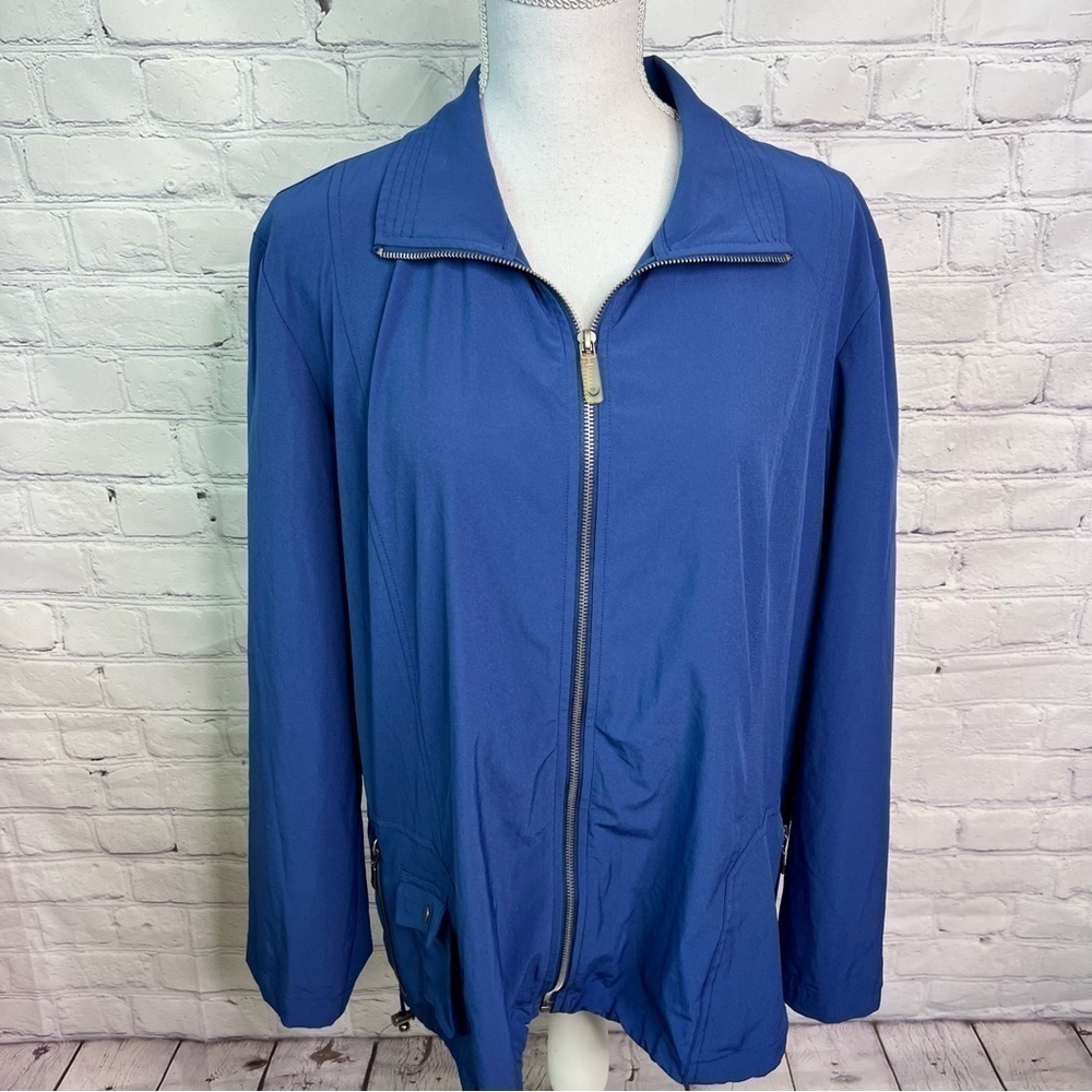 Chico’s Zenergy Blue Jacket Large